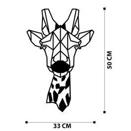 Wallity Gıraffe Metal Decor Negro